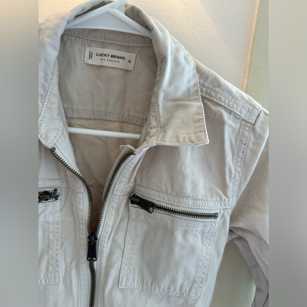 Lucky brand beige jumpsuit !